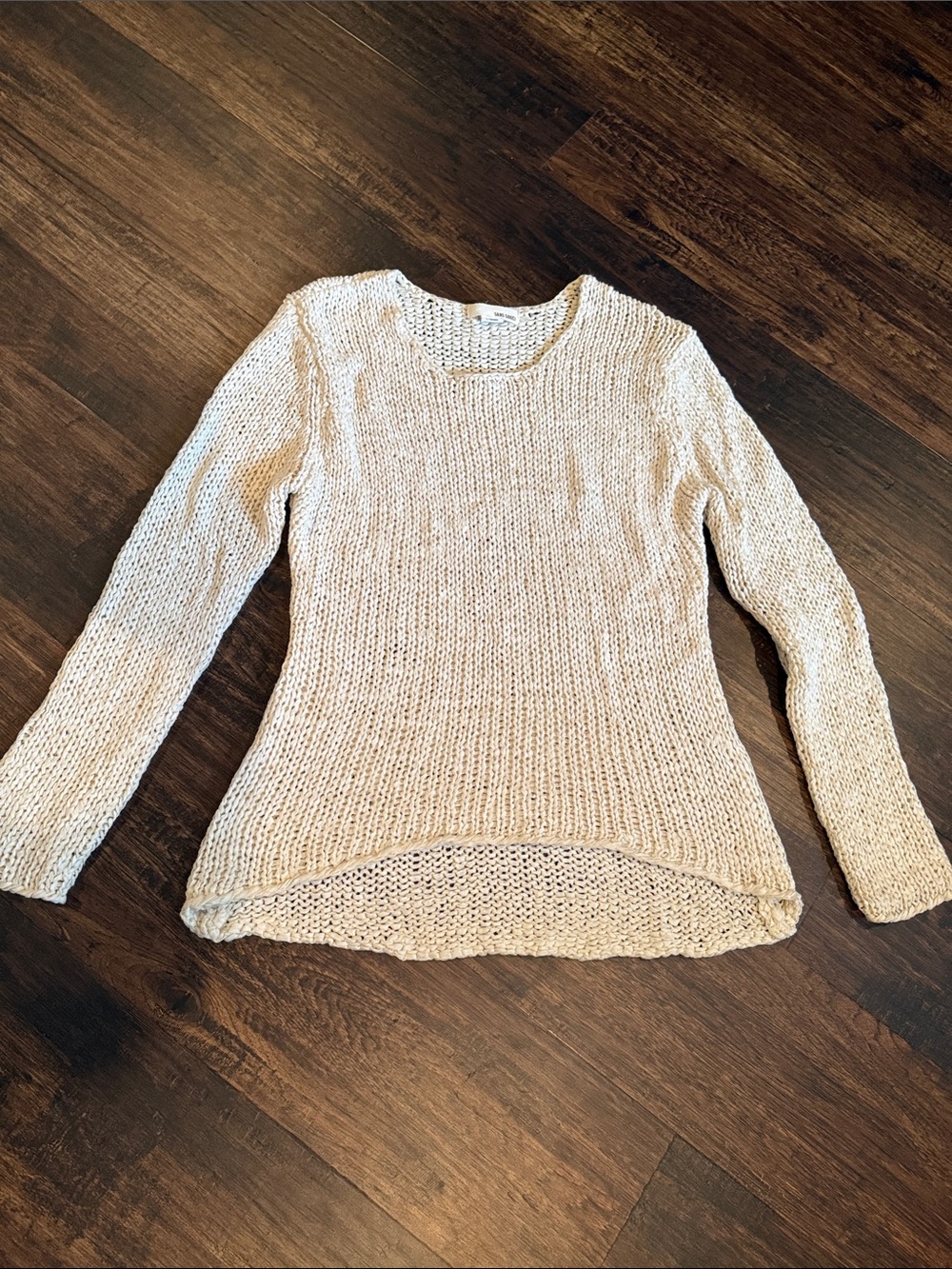 Neutral Beige Knit Women's Sweater - Lightweight Everyday Pullover super soft